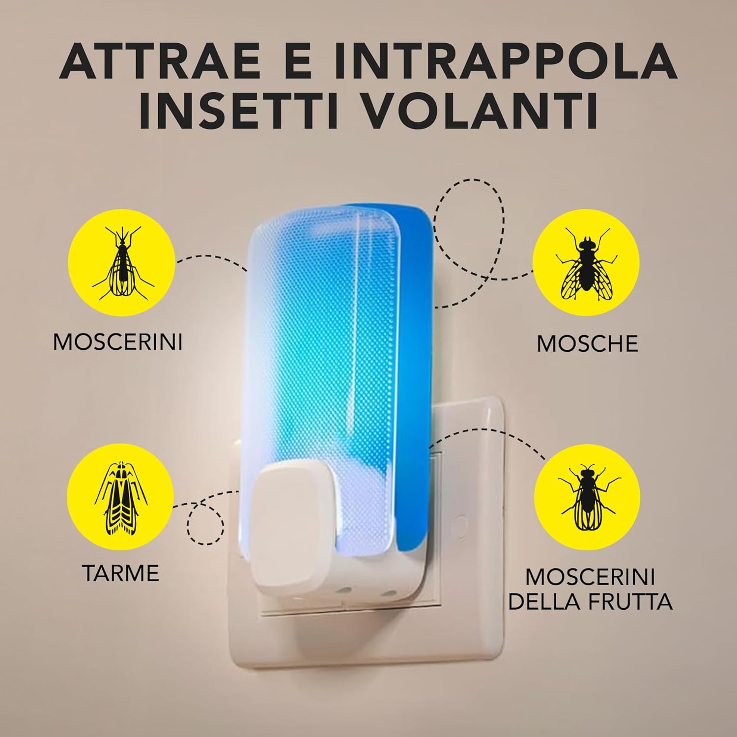 Thumbnail 3 de Raid Essentials Trappola per insetti volanti con base e ricarica 24/7 senza insetticida