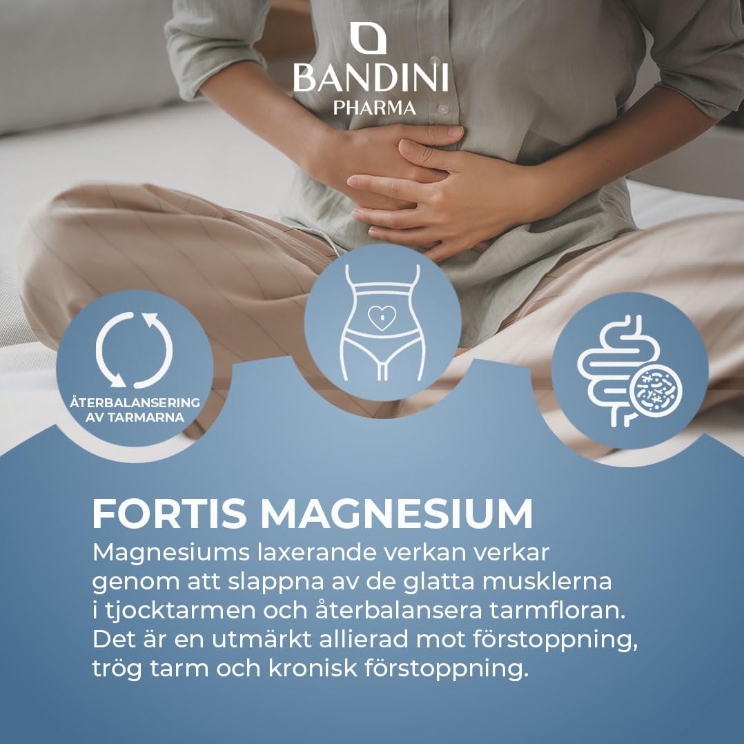 Detalle 1 de BANDINI Fortis Magnesium 300 g – veganskt magnesiumpulver med apelsinsmak