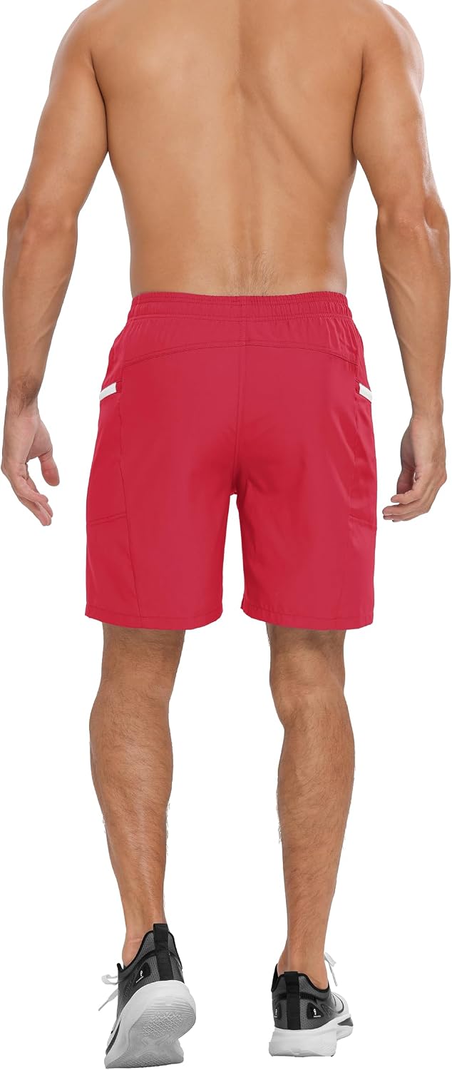 Detalle 2 de veepro 2-in-1 7" Men's Running Shorts with Compression Liner and Zip Pockets