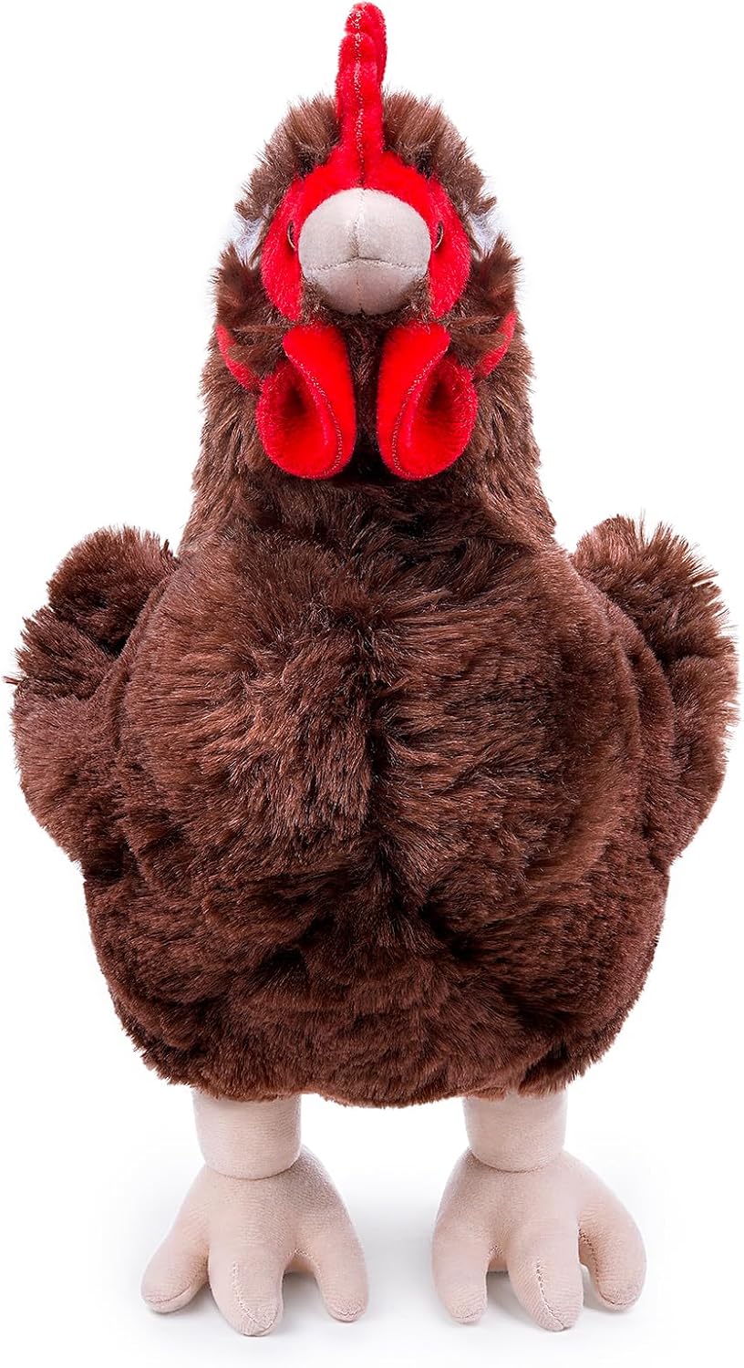 Detalle de lilizzhoumax Chicken Plush Toy 10-inch cuddly hen