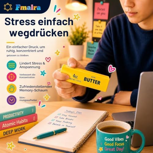 Thumbnail 2 de SIMENTY Butter Quetschspielzeug – 2er-Set Butter Squishy Stressball