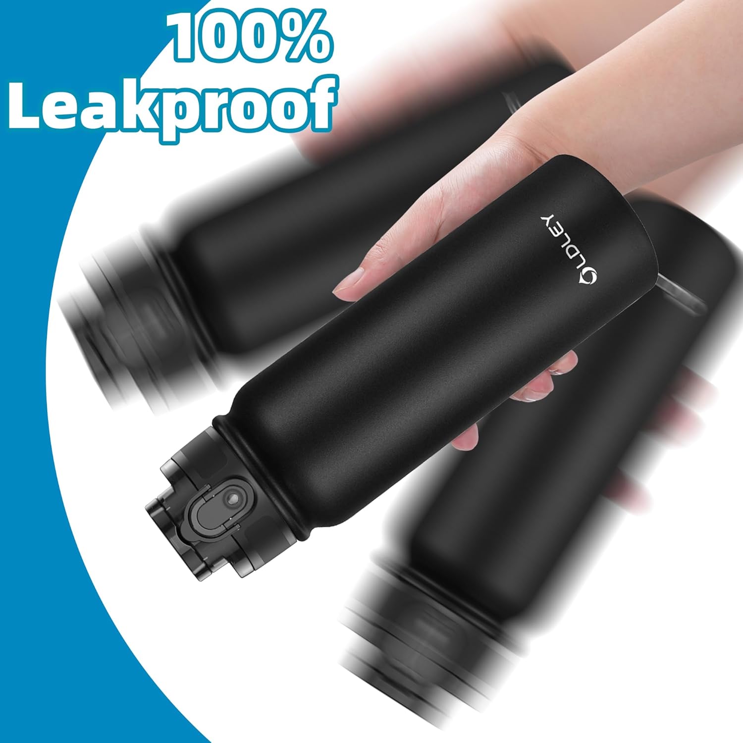 Thumbnail 4 de OLDLEY 600ml Stainless Steel Water Bottle – Double Walled, Leakproof and BPA Free