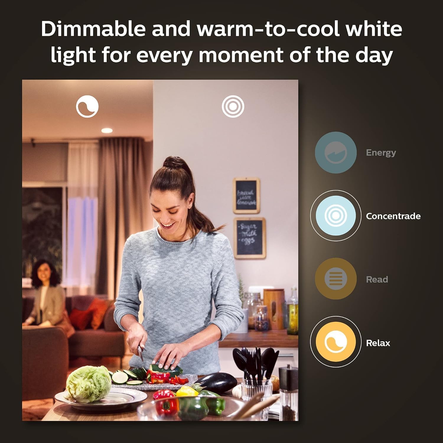 Thumbnail 5 de Philips Hue New White and Colour Ambiance Smart Light Bulb 4 Pack (60W, 800lm) – E27 Bluetooth Edition