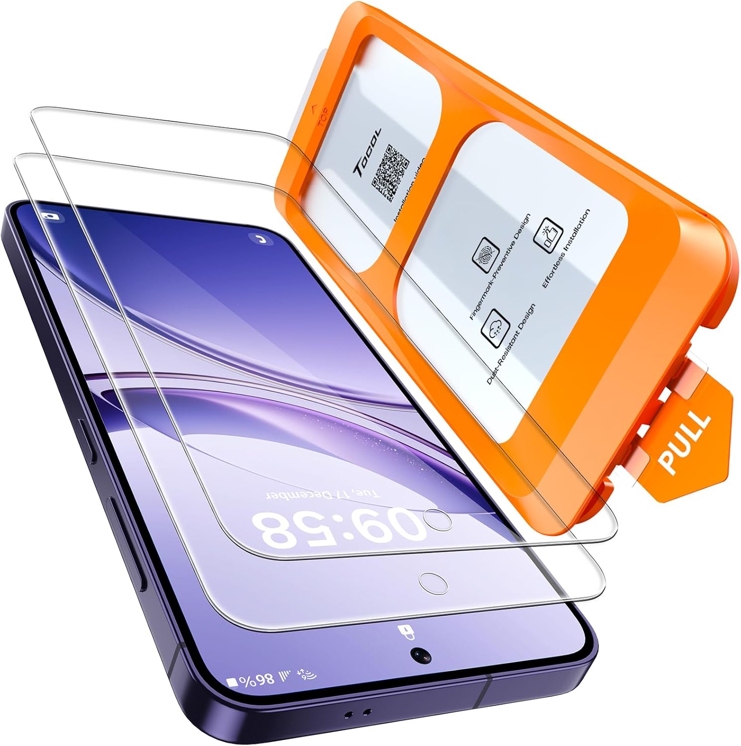 Thumbnail 6 de TOCOL 2-Pack Privacy Screen Protector for Samsung Galaxy Z Fold 7 (25° Anti-Spy) – 9H+ Tempered Glass