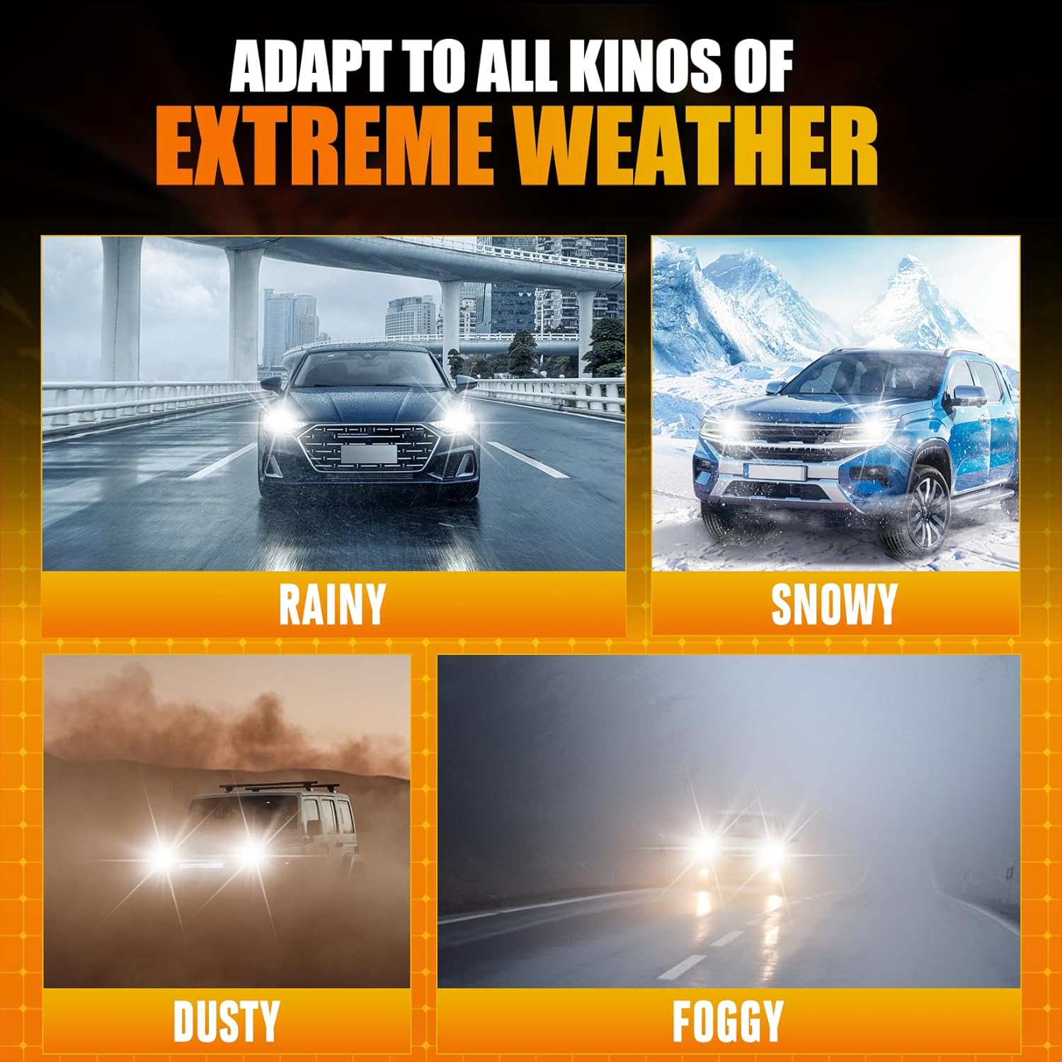 Thumbnail 6 de WAIXINGREN H1 LED Headlight Bulb (26000LM, 6500K) with Fan, Plug and Play, IP68, 1:1 Size – Pack of 2