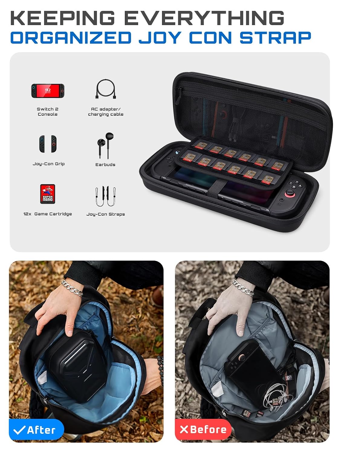 Detalle 2 de SUPCASE Pro Edition for Nintendo Switch 2 12-card carrying case