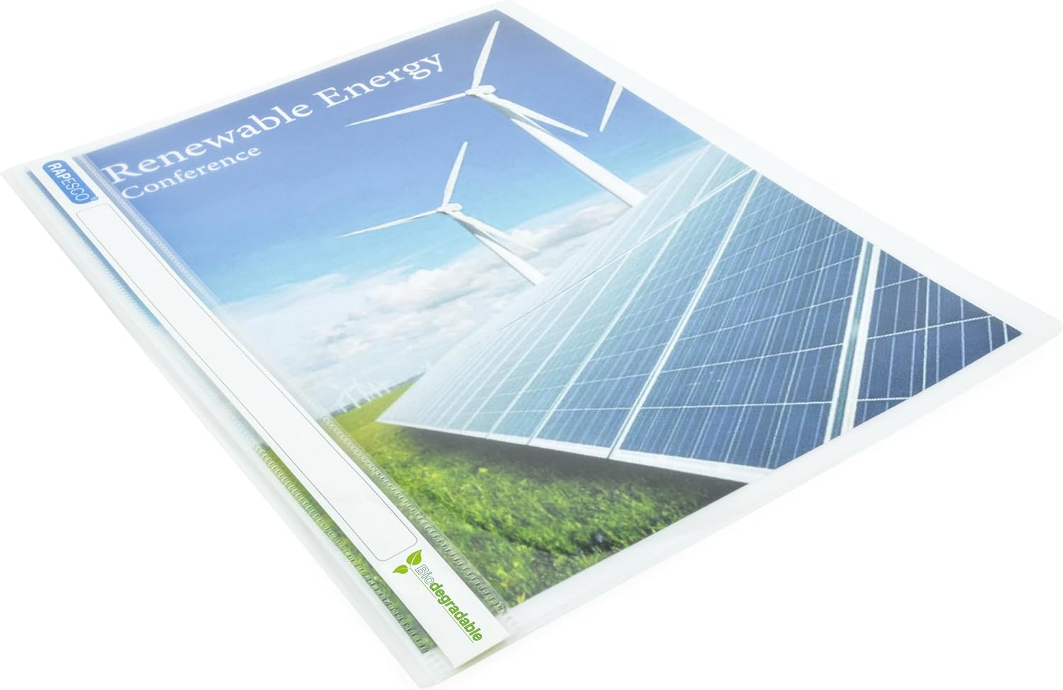 Detalle de Rapesco 1591 ECO Cartella per Progetti A4, Bianco – Confezione da 10