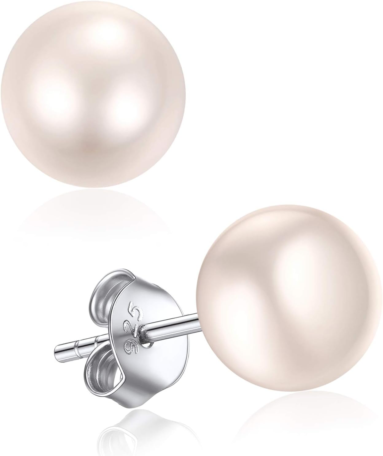Detalle de ChicSilver Orecchini Perle Donna Argento 925 4/6/8/10 mm