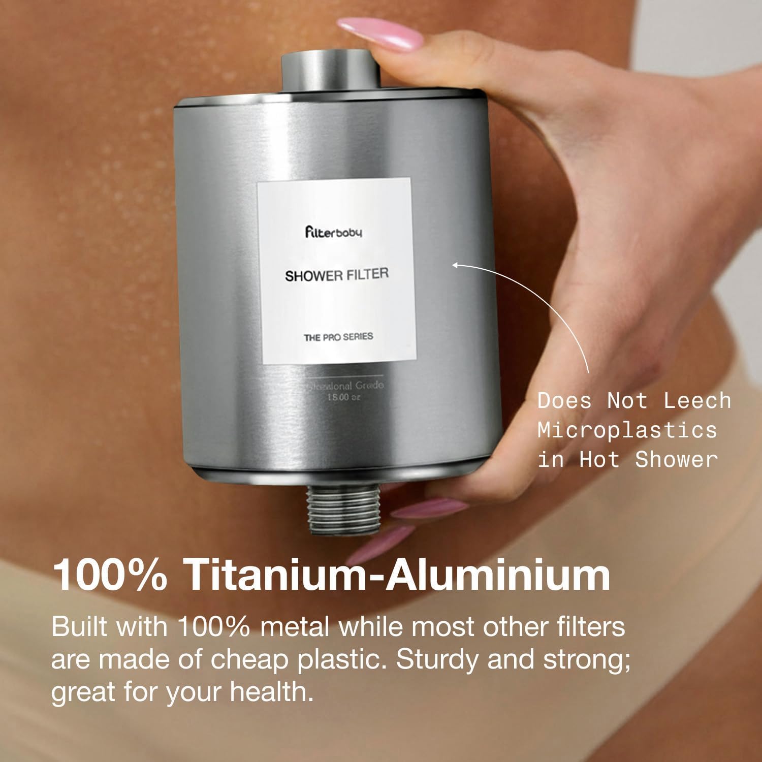 Thumbnail 4 de Filterbaby All-Metal Shower Filter Pro: Doctor-Developed, IAPMO NSF 177 Certified