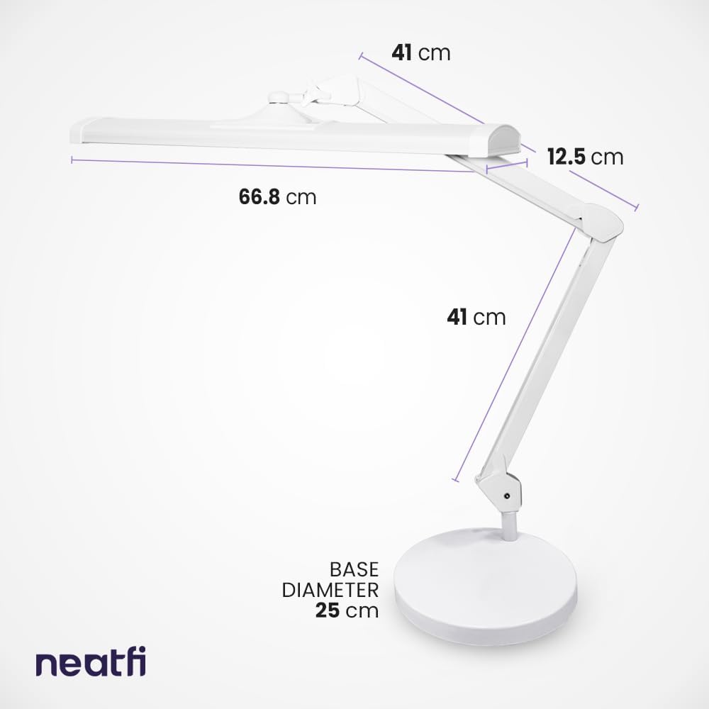 Thumbnail 5 de Neatfi Ultra 3,500 Lumens LED Desk Lamp – 45W, 66cm Wide, Shadow-Free, Non-Flickering Task Light