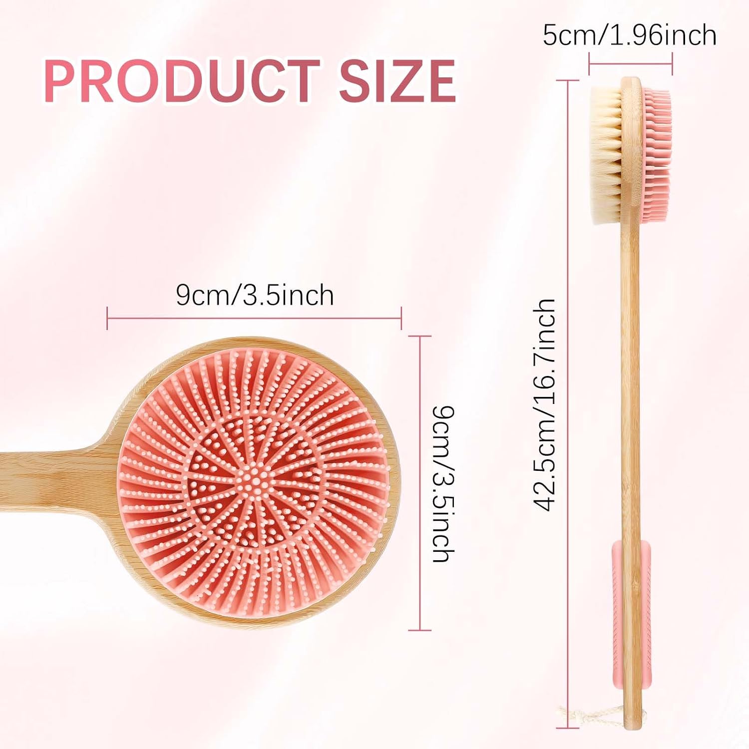 Detalle 2 de EaTubano Bath Brush, Bamboo Handle
