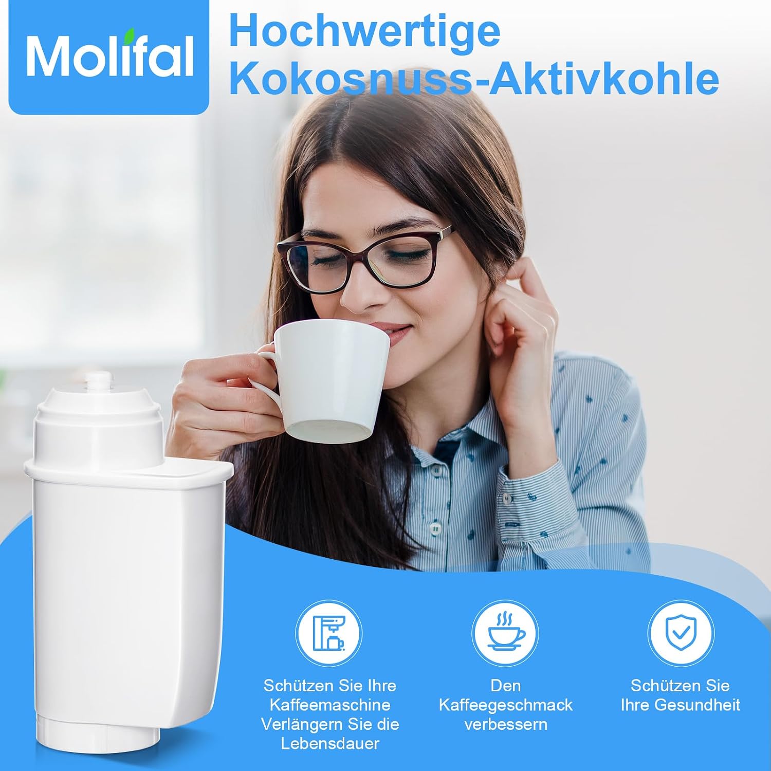 Thumbnail 1 de Molifal Ersatzwasserfilter TZ70003 für Kaffeevollautomaten