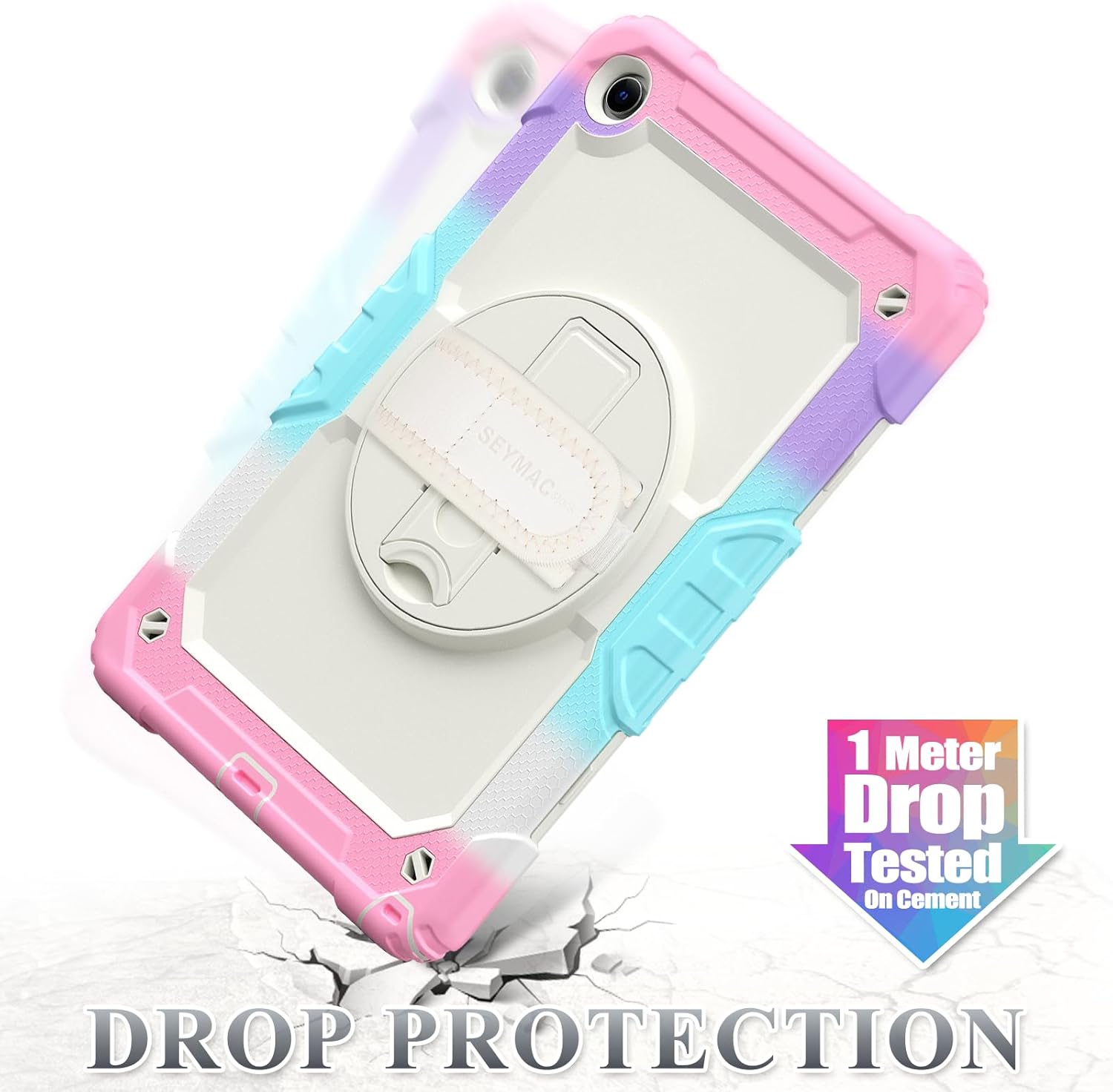 Thumbnail 4 de SEYMAC stock Case for Samsung Galaxy Tab A11+ Plus / A9+ Plus 11" (2025/2023) in Pink+Beige