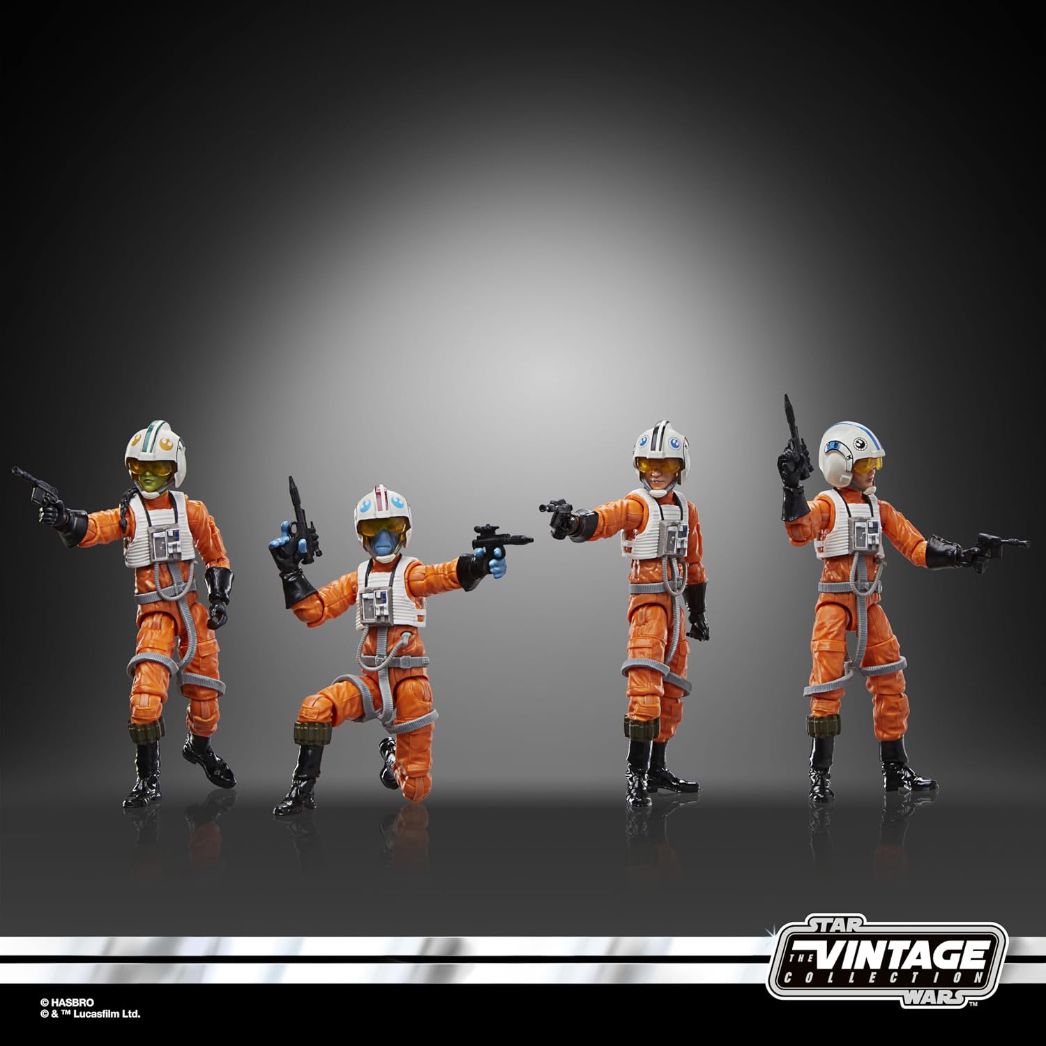 Detalle 1 de スター・ウォーズ ビンテージコレクション X-Wing Pilot 4体セット 3.75インチ アクションフィギュア