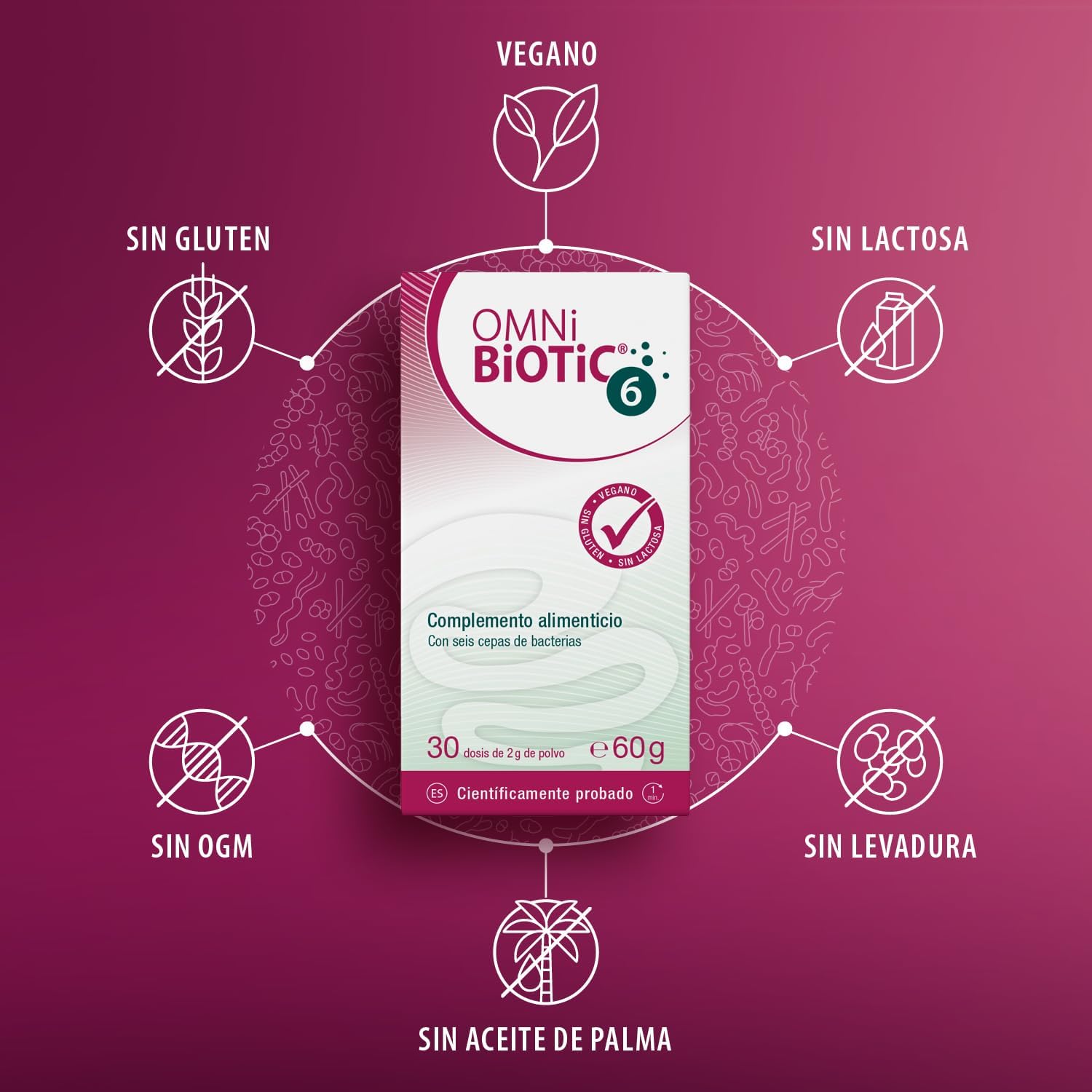 Thumbnail 1 de Probiótico OMNi BiOTiC 6 Frasco Vidrio 30D