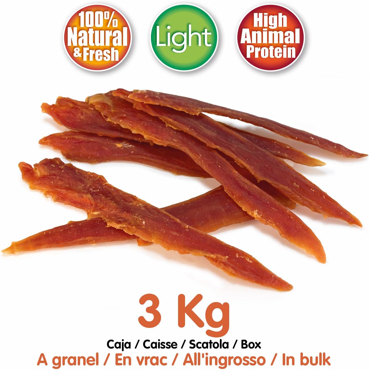 Detalle de Filet de Canard en vrac (3 kg) – Snacks naturels pour chiens