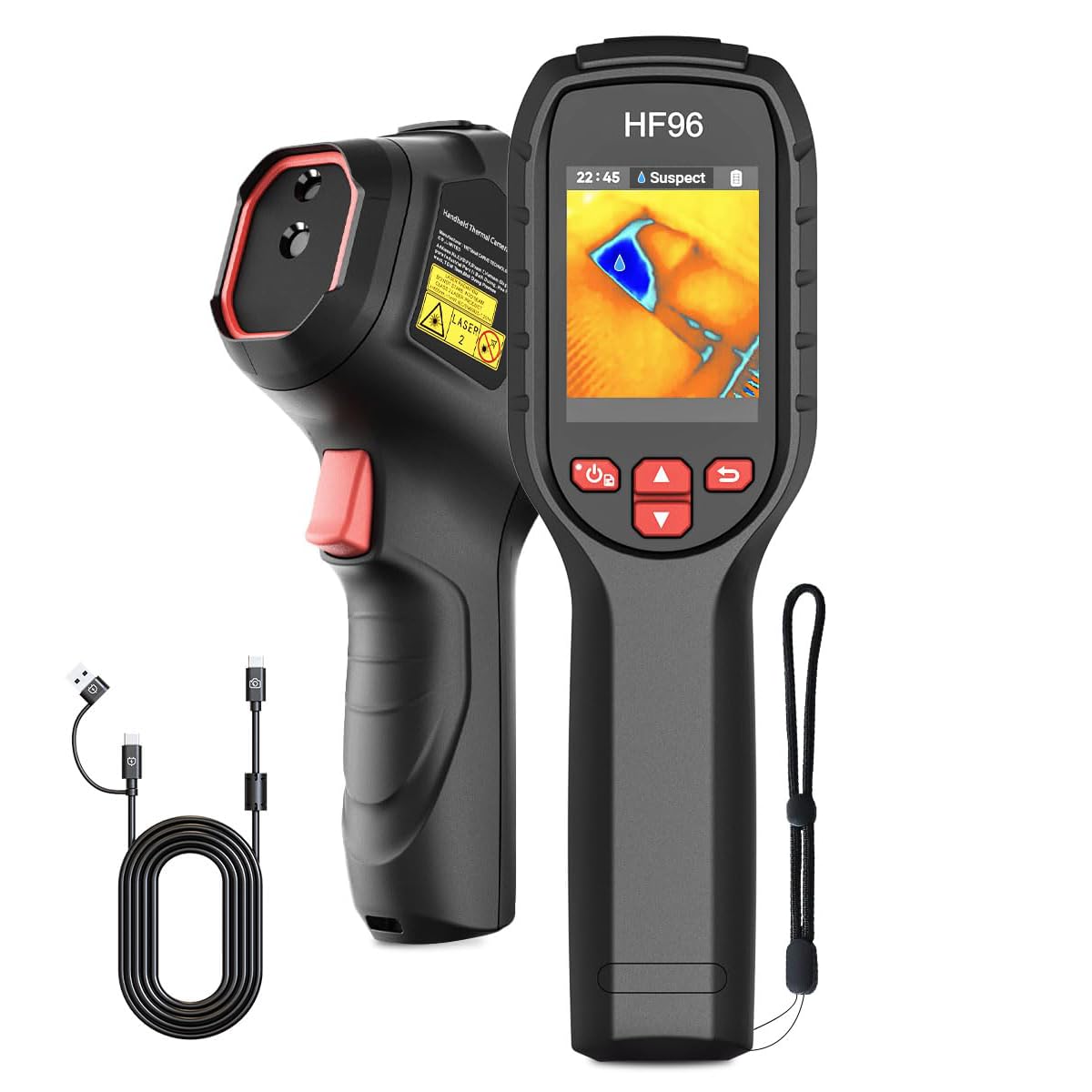 Detalle de HSFTOOLS HF96 Thermal Camera with AI Scene Detection and 240 × 240 Super Resolution