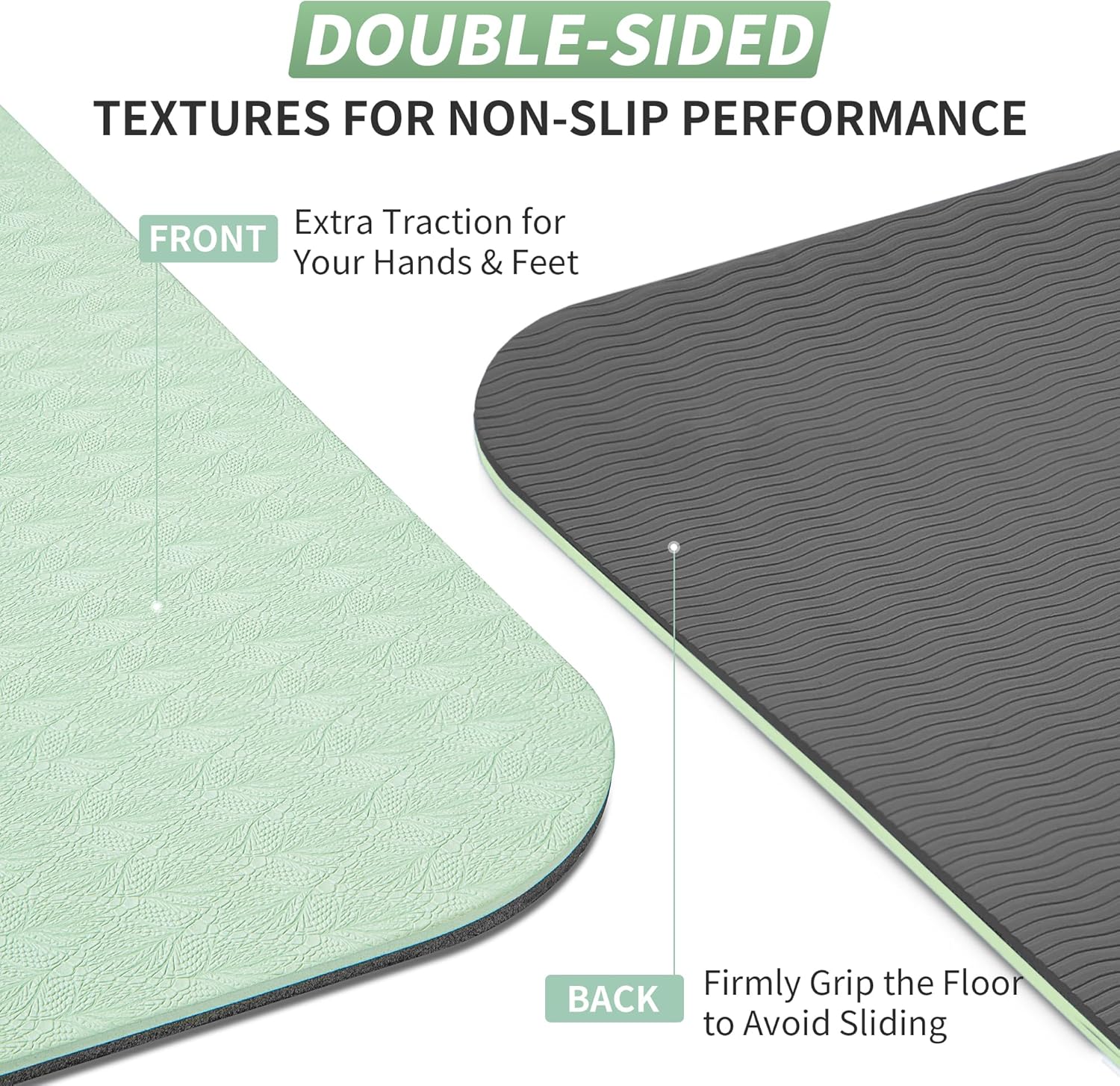 Thumbnail 5 de CAMBIVO Yoga Mat 6mm non‑slip exercise mat 🧘♀