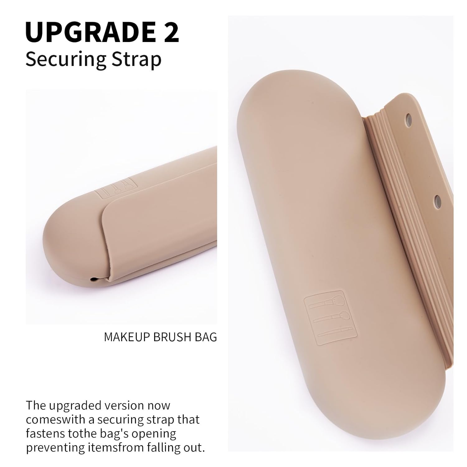 Thumbnail 2 de AGIKET Silicone Makeup Brush Holder Walnut