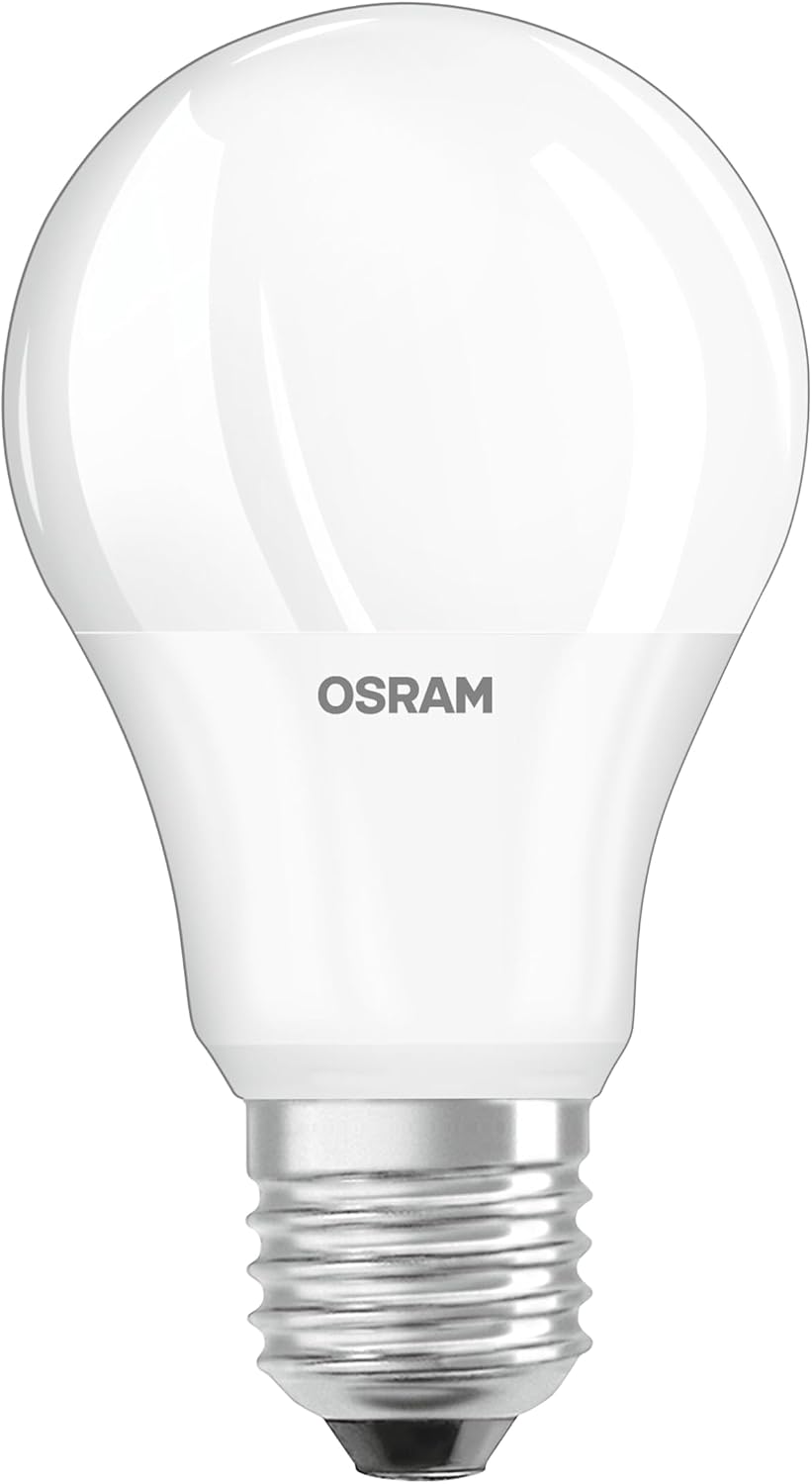 Detalle de OSRAM LED Aktions Lampe mit E27 Sockel, 2700K, 8,50W – Ersatz für 60W Glühbirne, 10er-Pack