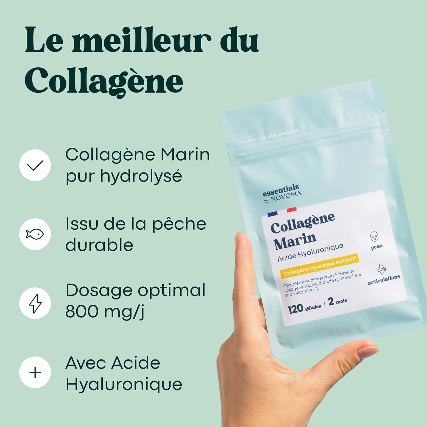 Thumbnail 2 de Novoma Collagène Marin Type 1 120 gélules