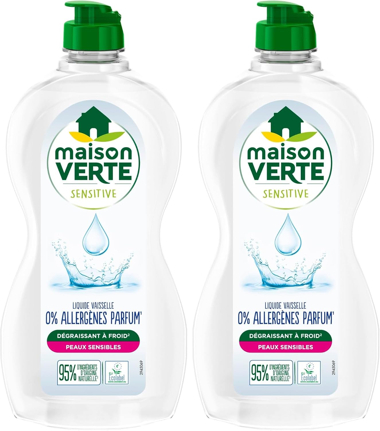 Thumbnail 2 de Maison Verte Sensitive Liquide Vaisselle 500 ml