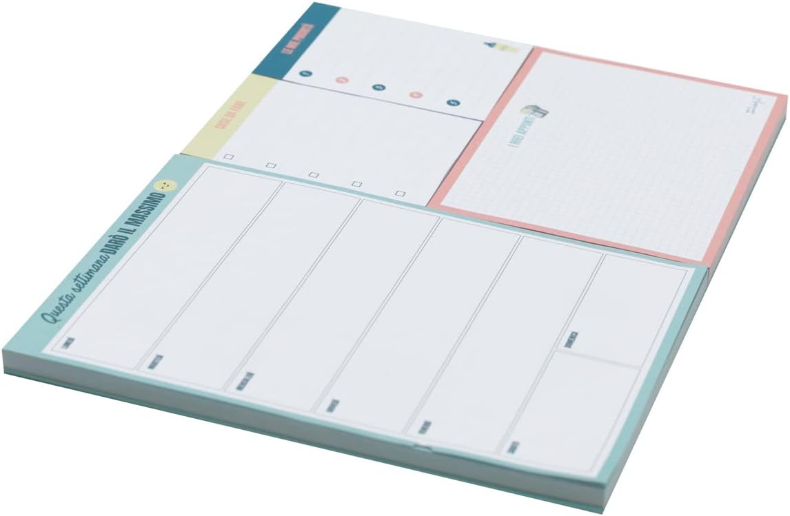 Detalle 2 de Planner settimanale con note adesive – Questa settimana darò il massimo