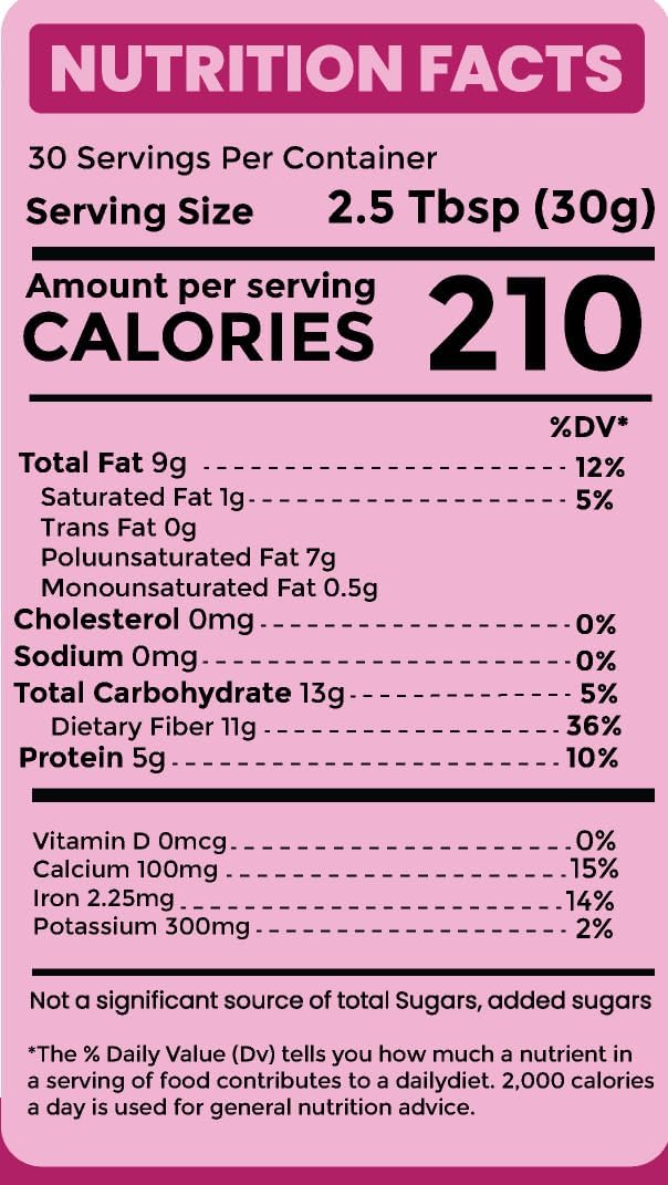 Detalle de Sown and Grown Chia Seeds, 2 lb (32 oz), Omega-3, Non-GMO, Keto Friendly