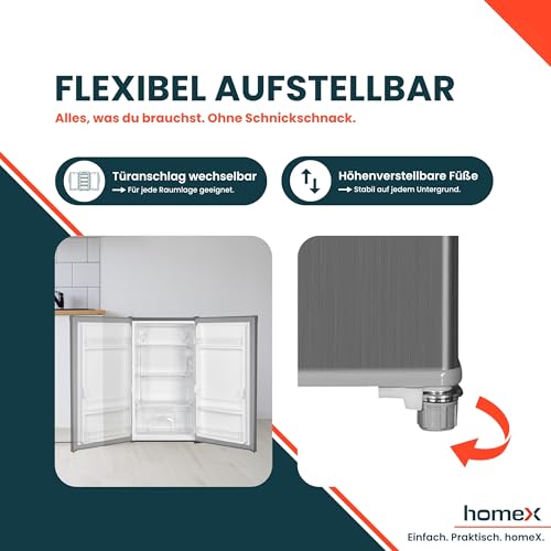 Thumbnail 6 de homeX CS0881-S Kühlschrank ohne Gefrierfach 90L – kompakt, leise und flexibel