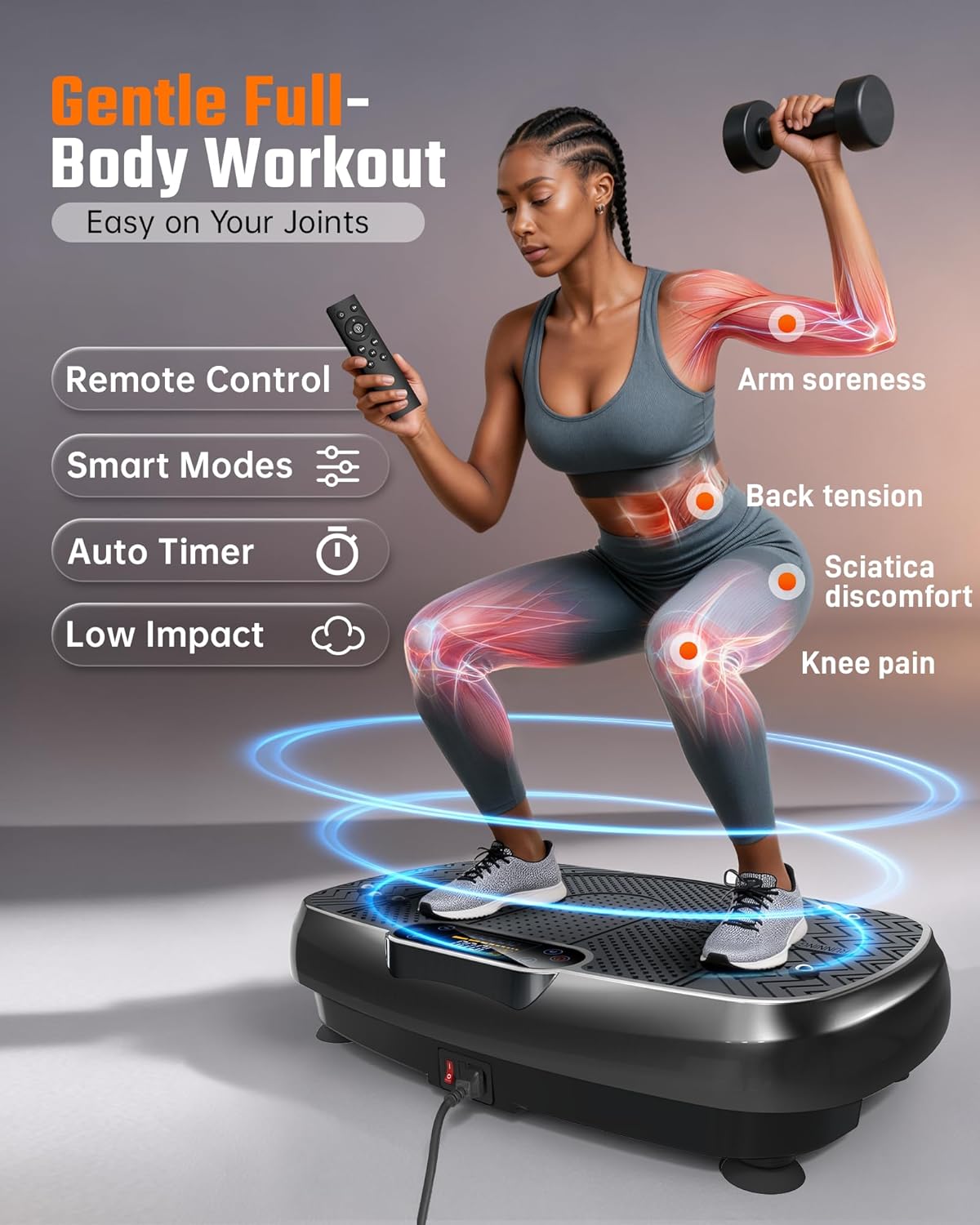 Detalle de Renoj Vibration Plate Exercise Machine 200 W