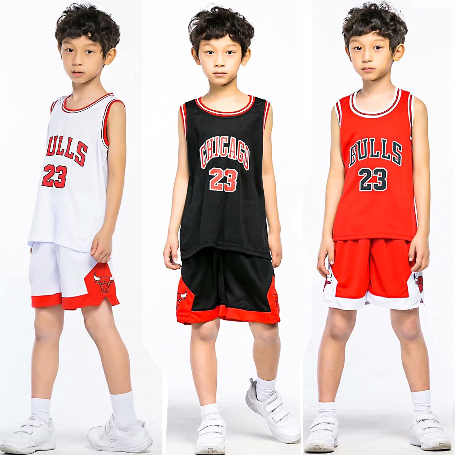 Thumbnail 2 de MEEHYRE Completo Basket da 2 pezzi in maglia senza maniche (canotta + pantalone) reversibile