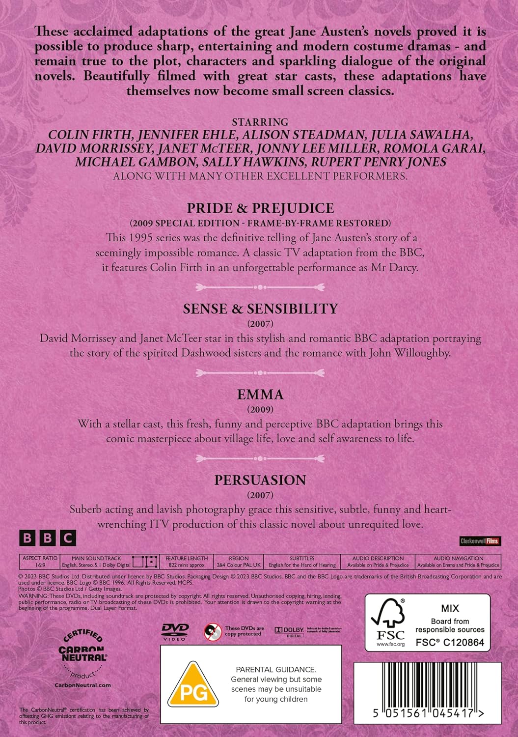 Thumbnail 1 de The Best of Jane Austen - The Collection DVD 📀