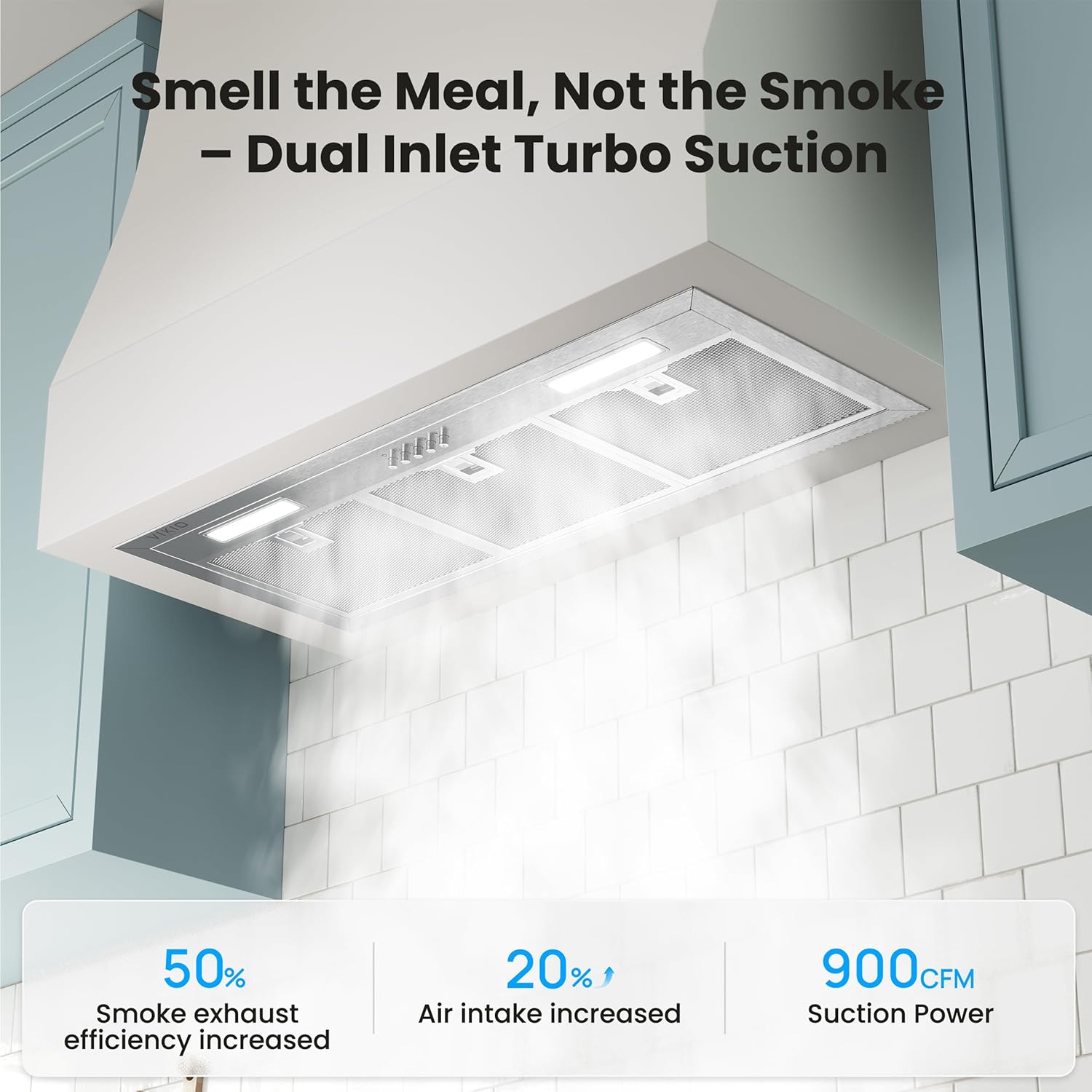 Thumbnail 2 de VIKIO HOME VK-RB10-30 30-Inch Range Hood Insert, 900 CFM, 5-Layer Filter