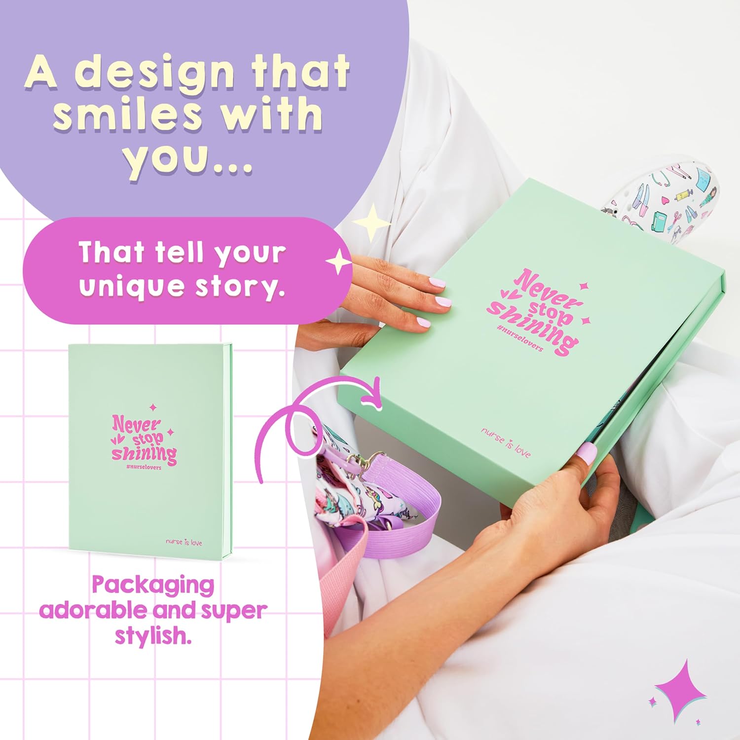 Detalle de Nurse is Love NIL-AGENDA-UNICORNS-2027_DE verpleegstersagenda, 16 maanden