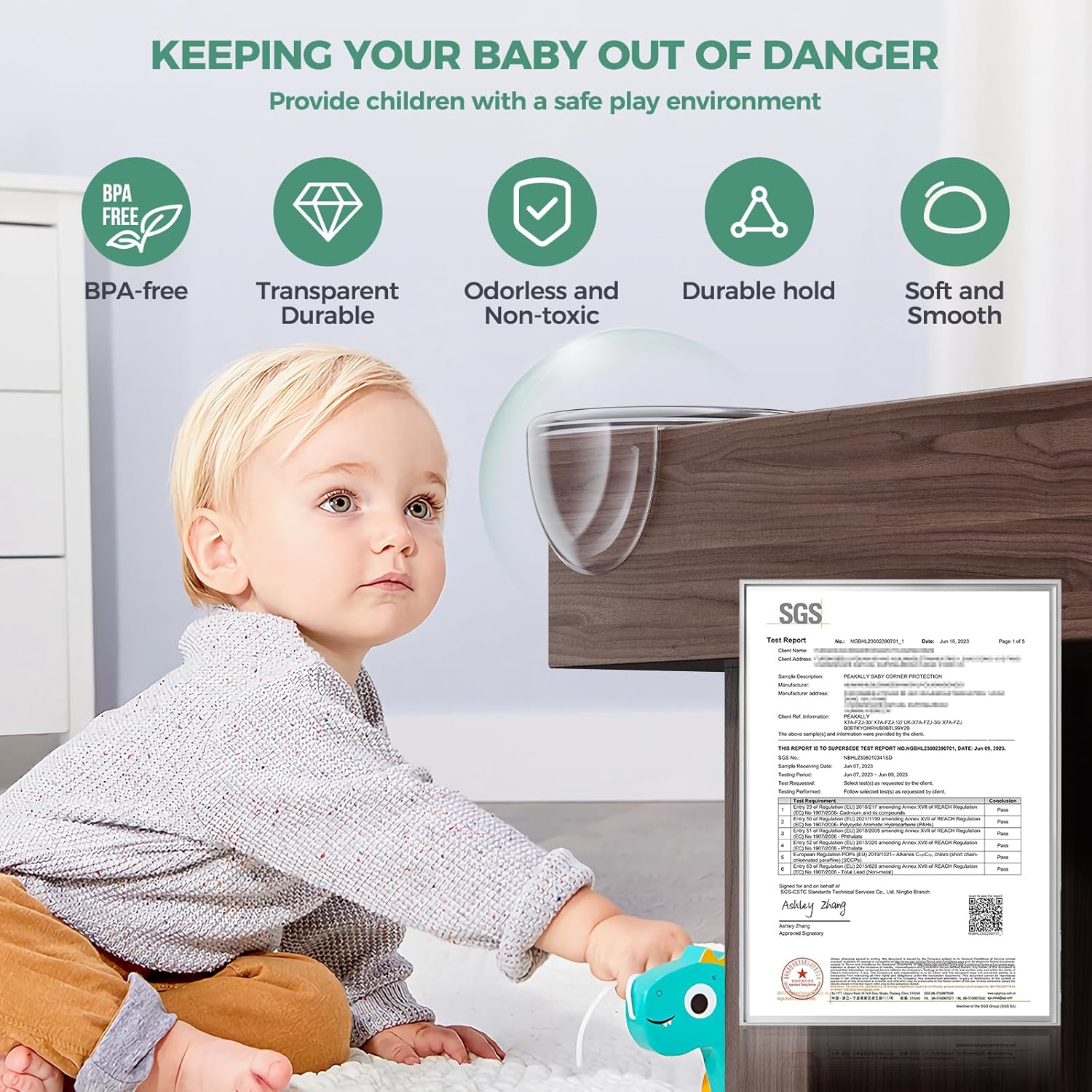 Detalle 2 de Peakally Eckenschutz Baby 30 Stück