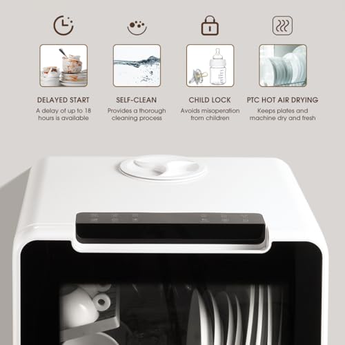 Thumbnail 1 de HAVA Table Top Dishwasher: Compact, Efficient Countertop Model with 8 Wash Programs