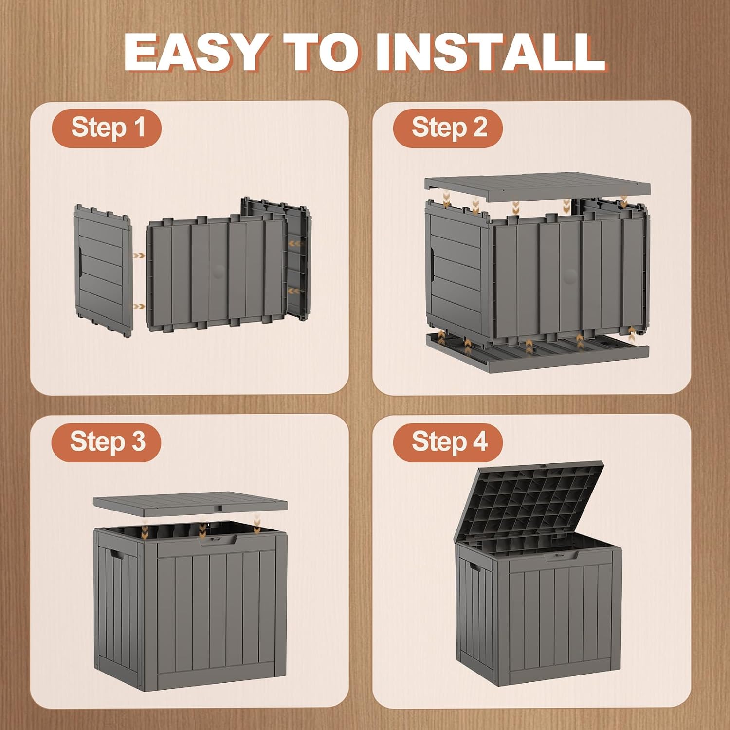 Detalle de EFU Outdoor Storage Box, 45 Gallon