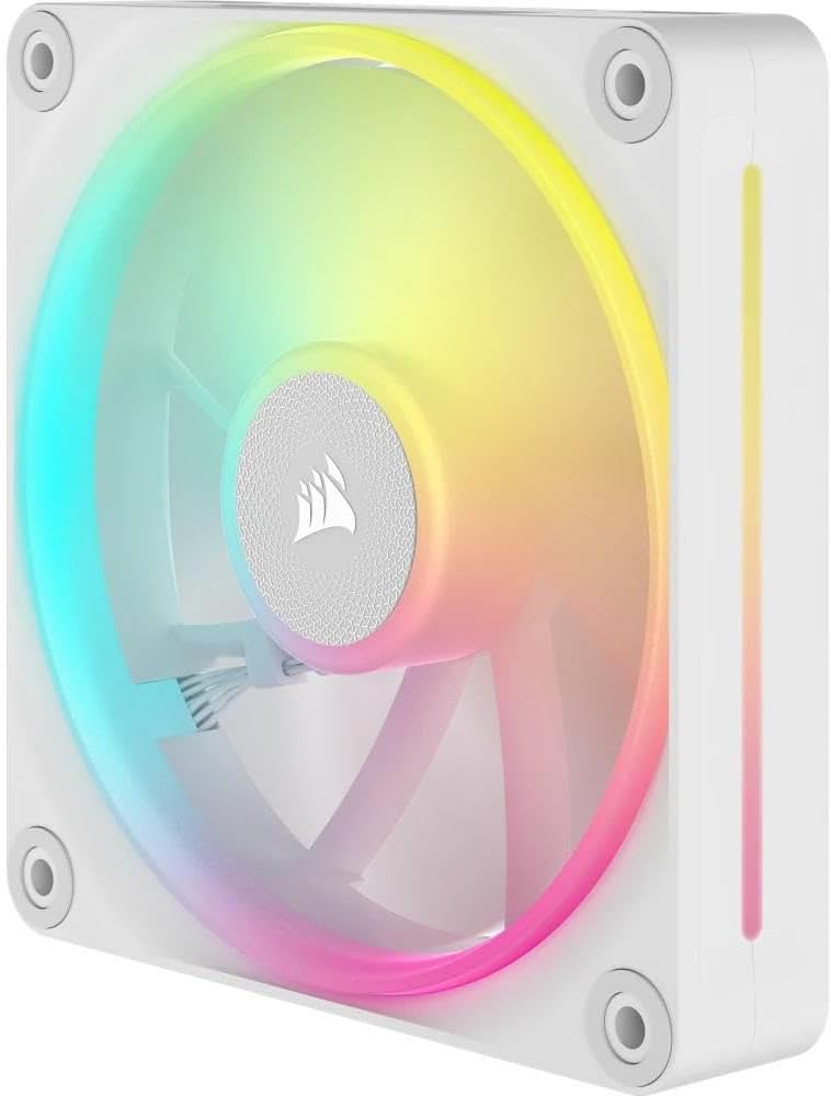 Thumbnail 2 de Corsair iCUE LINK LX120 RGB 120mm PWM-Lüfter Dreierpack – Dual Light Loops, iCUE LINK Hub, Weiß