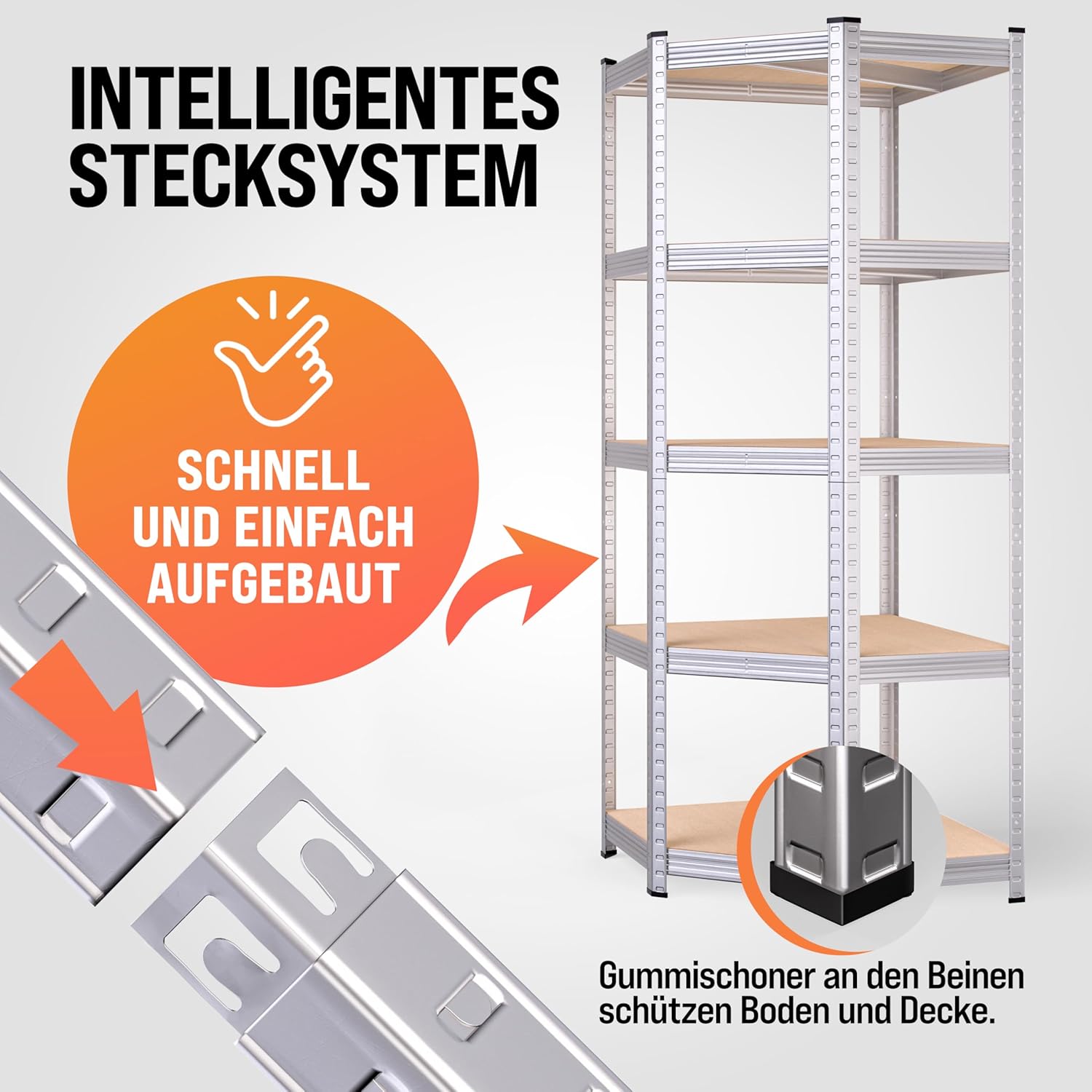 Thumbnail 4 de Monzana Eckregal Schwerlastregal Set 2625 kg