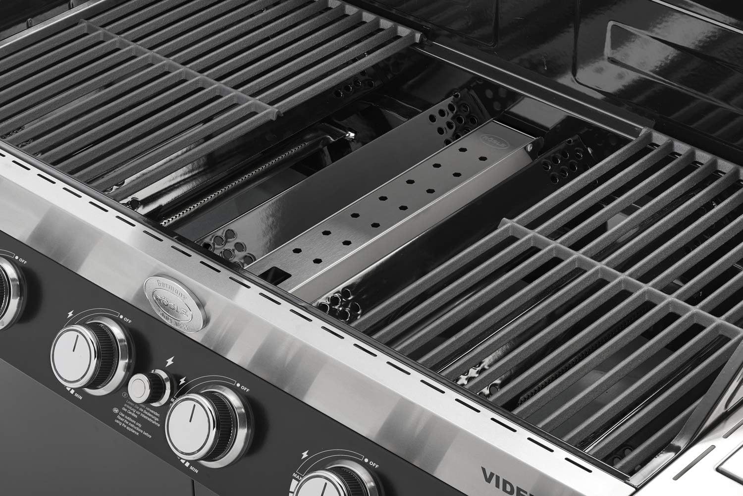 Detalle de RÖSLE VIDERO box per affumicatura: aroma affumicato su barbecue a gas in acciaio inox 18/10