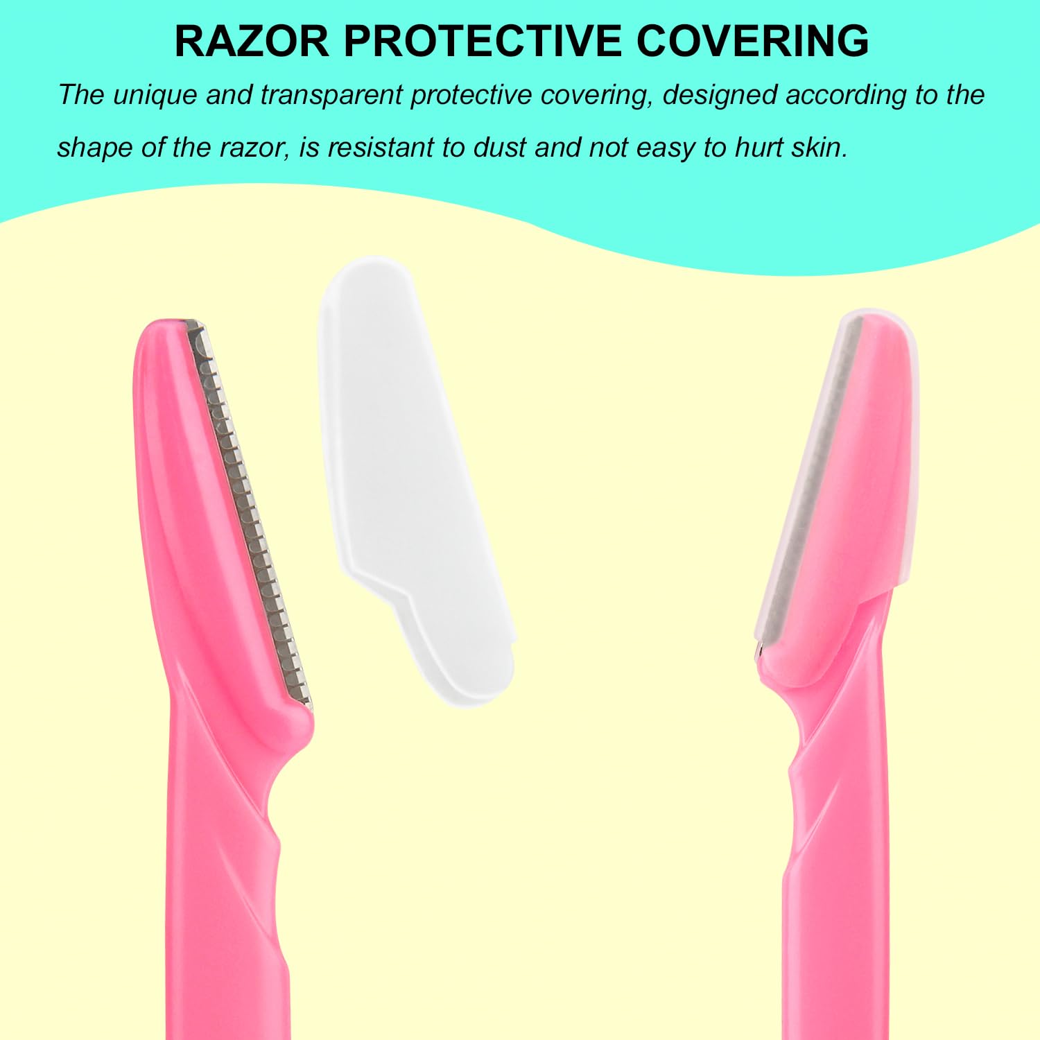 Detalle 2 de 66 Eyebrow Razor and Face Razor (Women & Men) with Protective Cover and Case