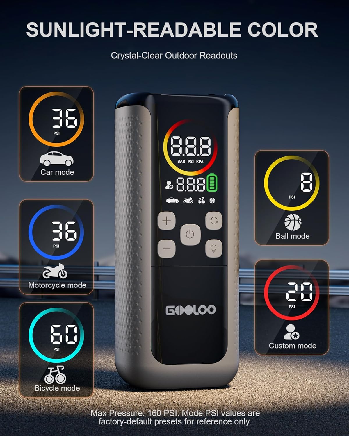 Thumbnail 2 de GOOLOO GT160 Dual Tire Inflator with Auto Shut-off