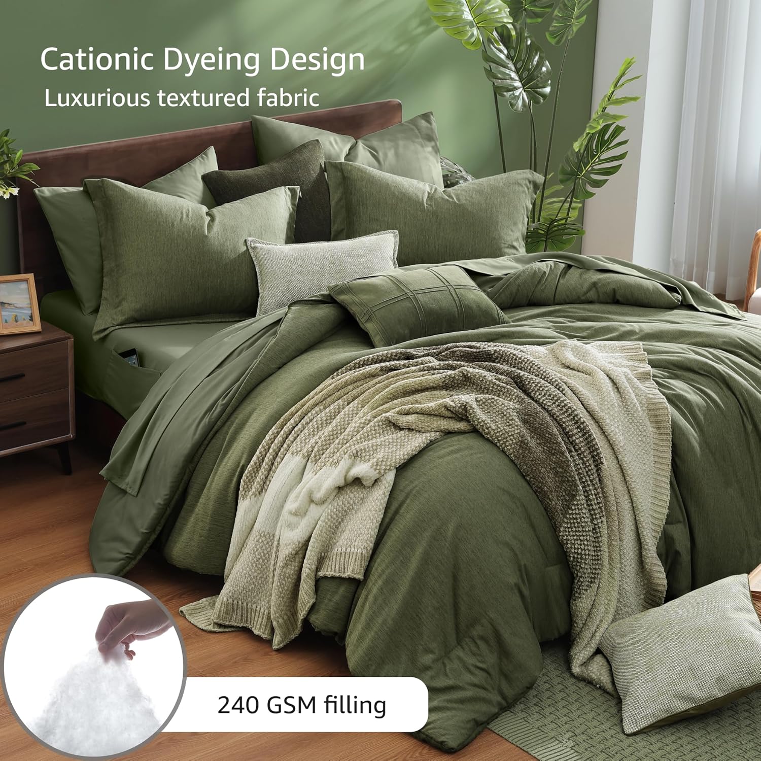 Detalle 2 de Monbix King Size Comforter Set 7-Piece