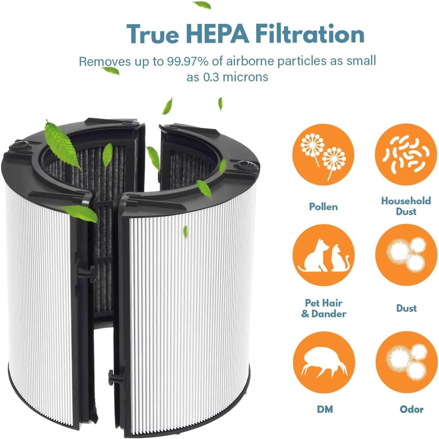 Detalle de Transplant 2-in-1 HEPA-vervangingsfilter met actieve kool voor Dyson-luchtreinigers