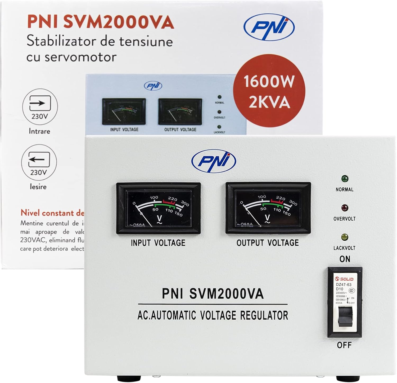 Thumbnail 2 de PNI SVM2000VA Stabilizzatore 1600W servo