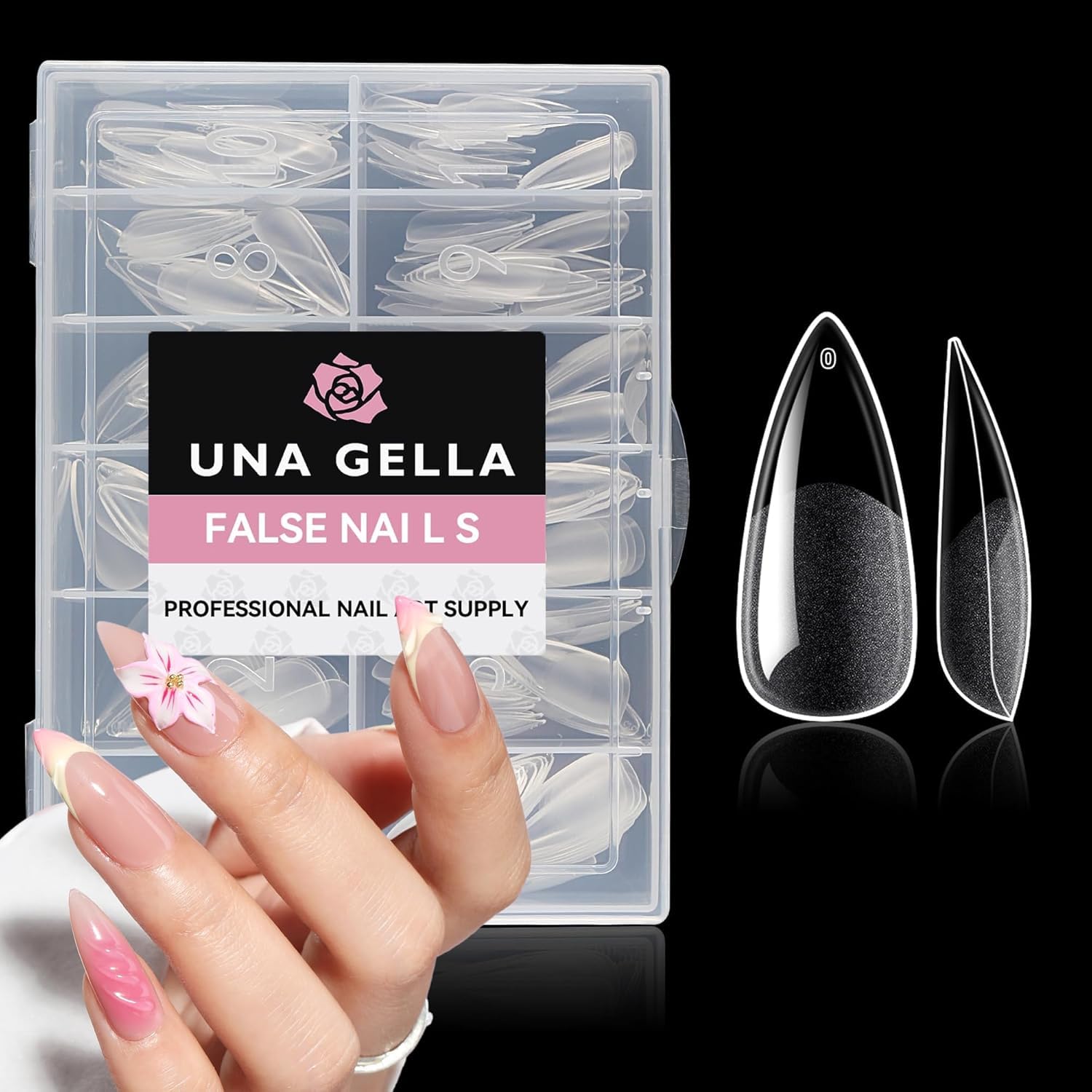 Detalle de UNA GELLA Stiletto Nail Tips Set 216 Stück