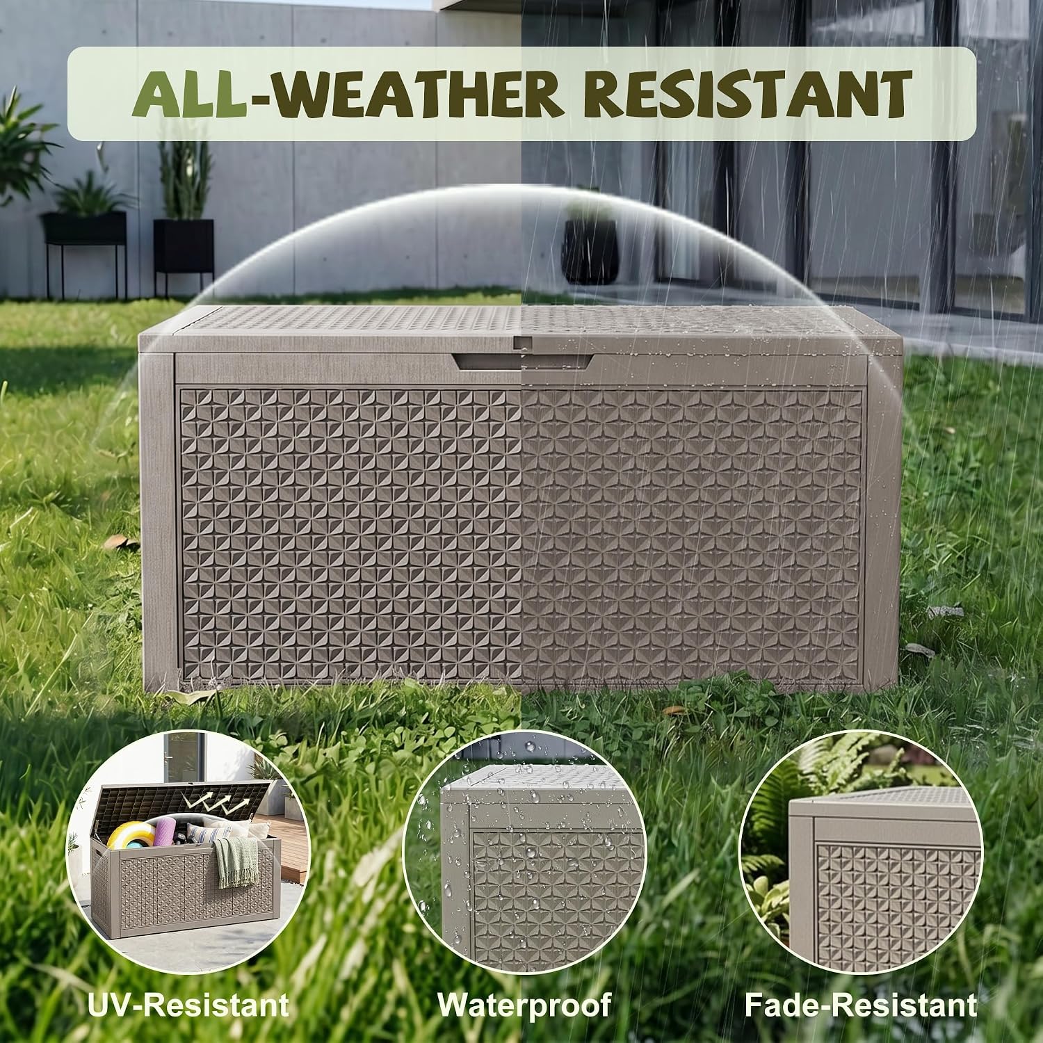 Detalle de ATMELT Outdoor Storage Box 180 Gallon