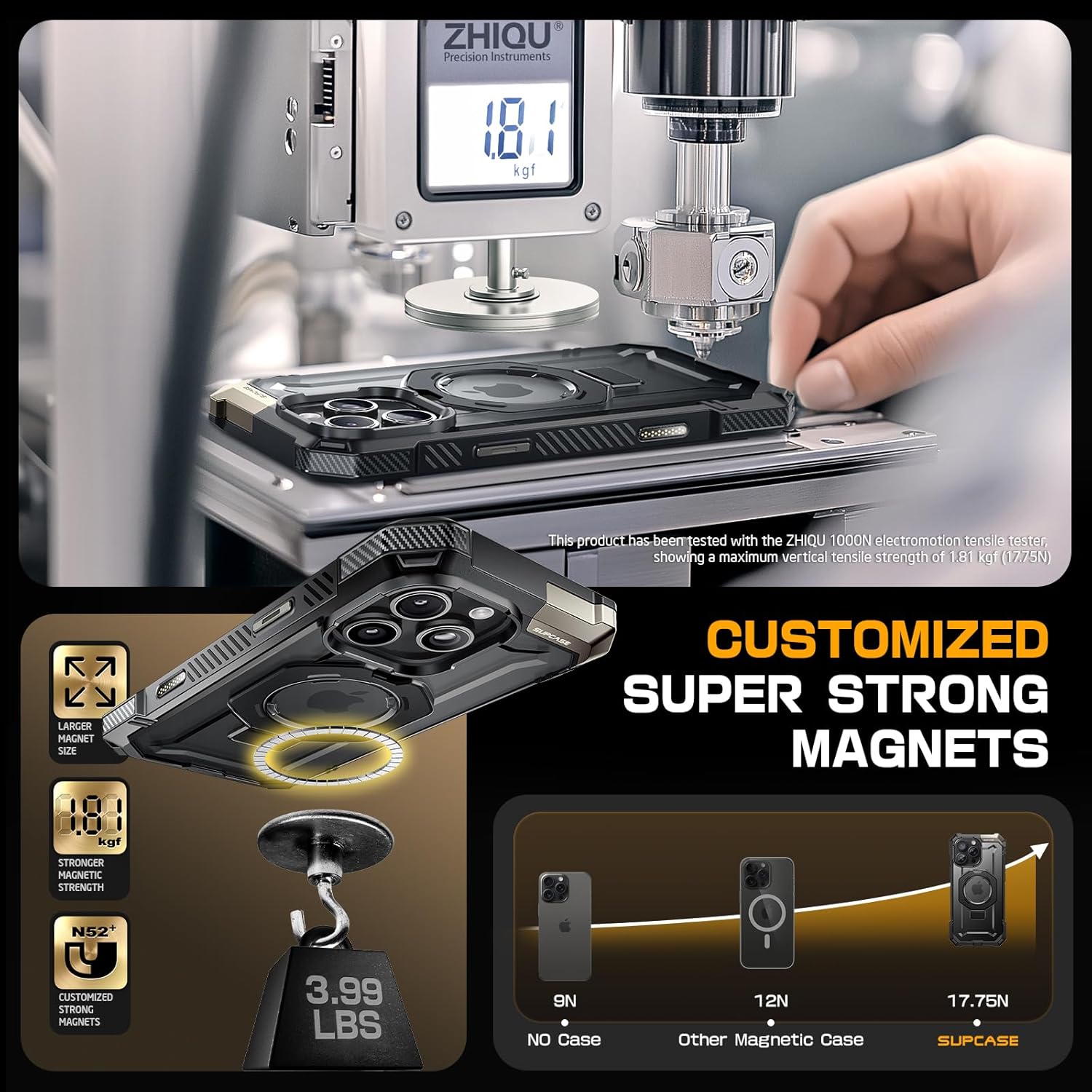 Detalle 2 de SUPCASE iPhone 16 Pro Max case 15FT drop