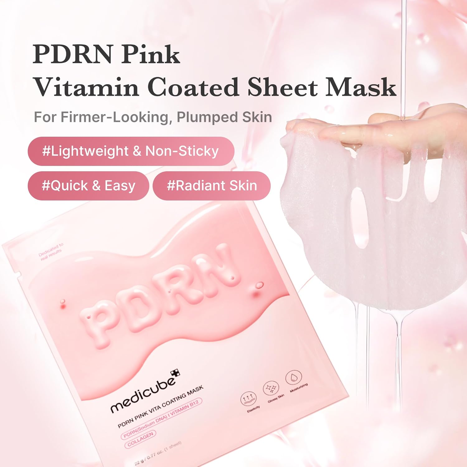Detalle 2 de medicube Salmon DNA Sheet Mask 10EA ๐งโ