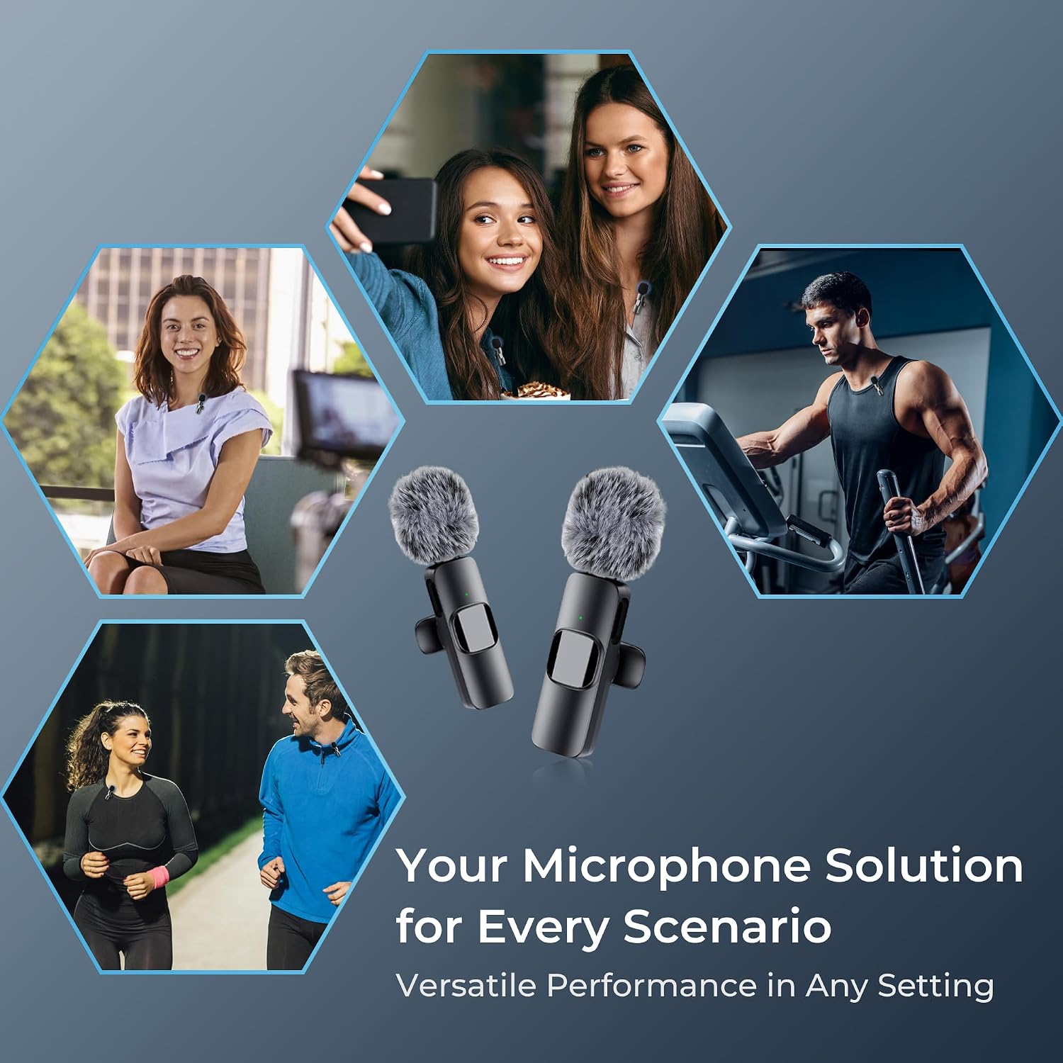 Thumbnail 6 de YRF Wireless Lavalier Microphone for iPhone, iPad and Android — Crystal Sound with Noise Reduction
